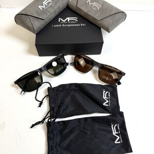 Mack Russo 2-Pack Sunglasses Set His Hers Unisex UV400 New in Box
